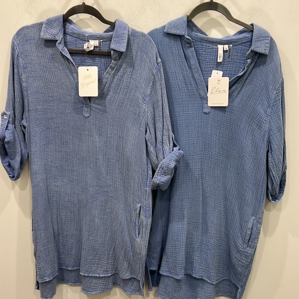 NWT ELAN cotton gauze dress - Picture 5 of 5